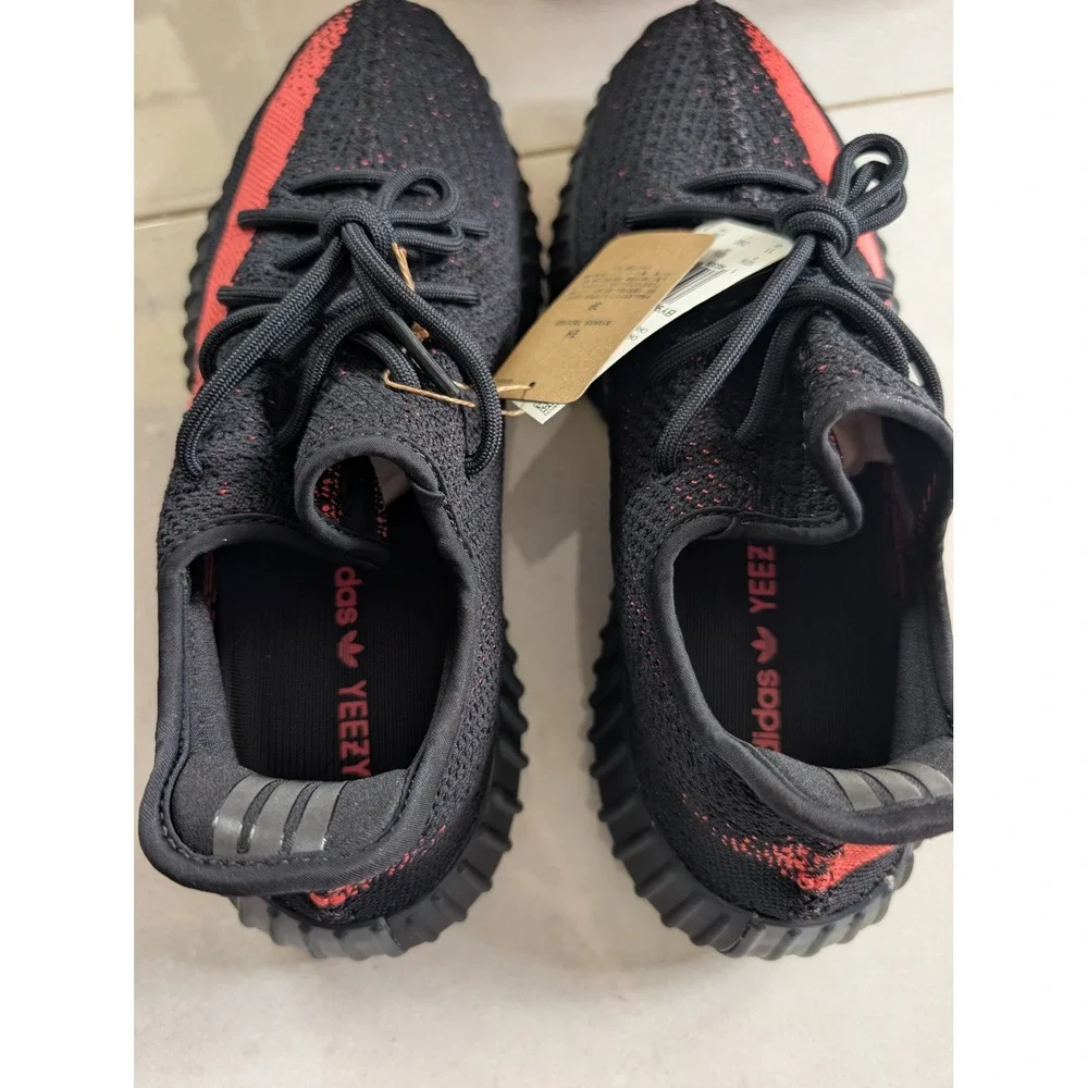 Adidas Yeezy Boost 350 V2 Core Black Red BY9612 Mens Sneakers Size 11 NWT - Picture 4 of 9